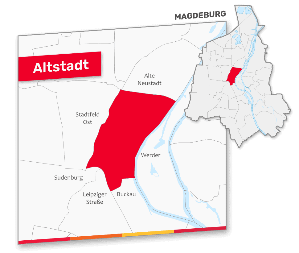 Karte Altstadt Magdeburg