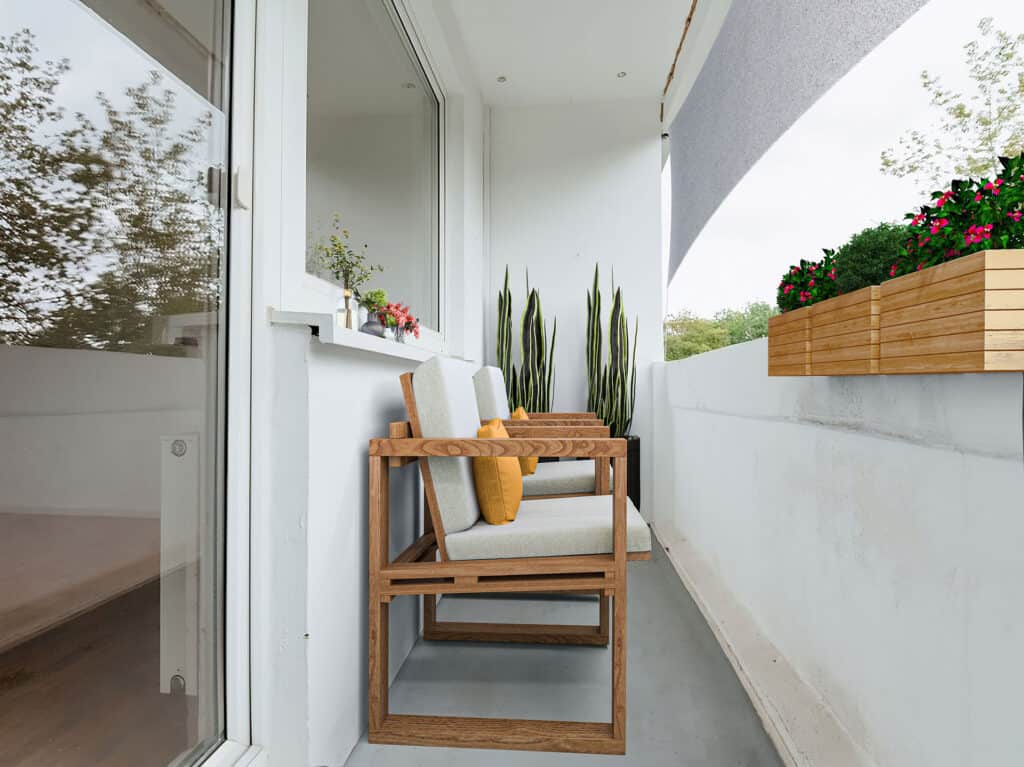 Wohnen bei der DSW - Ein Beispiel für Ihren neuen Balkon