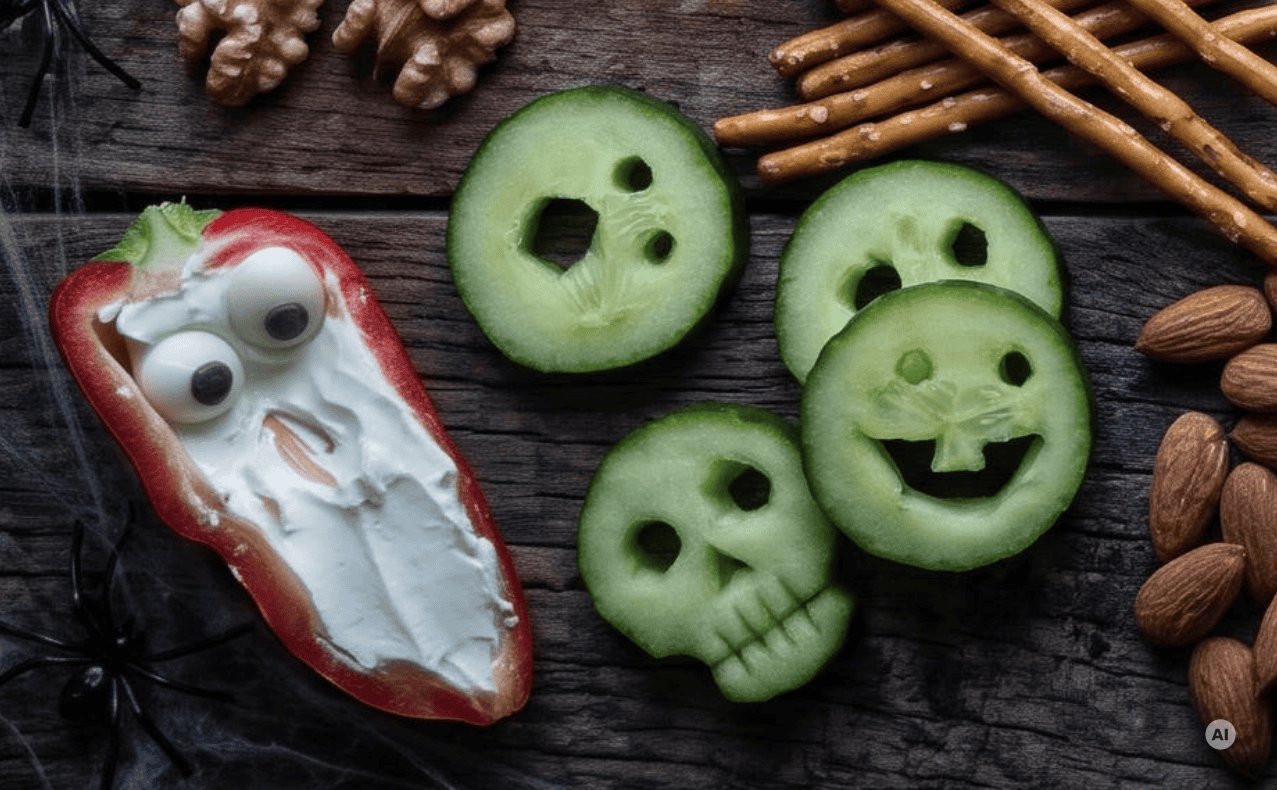 DSW-Magdeburg-Gruselsnacks-Halloween-Gurkengesichter
