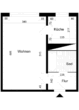 Grundriss - 1-Raumwohnung fußläufig zum Neustäder See