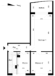 Grundriss - Top 2-Raumwohnung in ruhiger Lage mit schönem Balkon