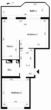 Grundriss - 2-Raumwohnung mit Balkon – Nähe Florapark