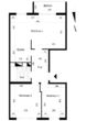 Grundriss - Gut geschnittene 3-Raumwohnung mit Blick ins Grüne