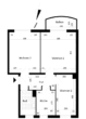 Grundriss - Charmante 3-Raumwohnung in direkter Nähe zum Nordpark